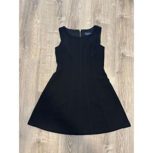 Just Taylor A-Line Black Textured Dress Women's Size 6